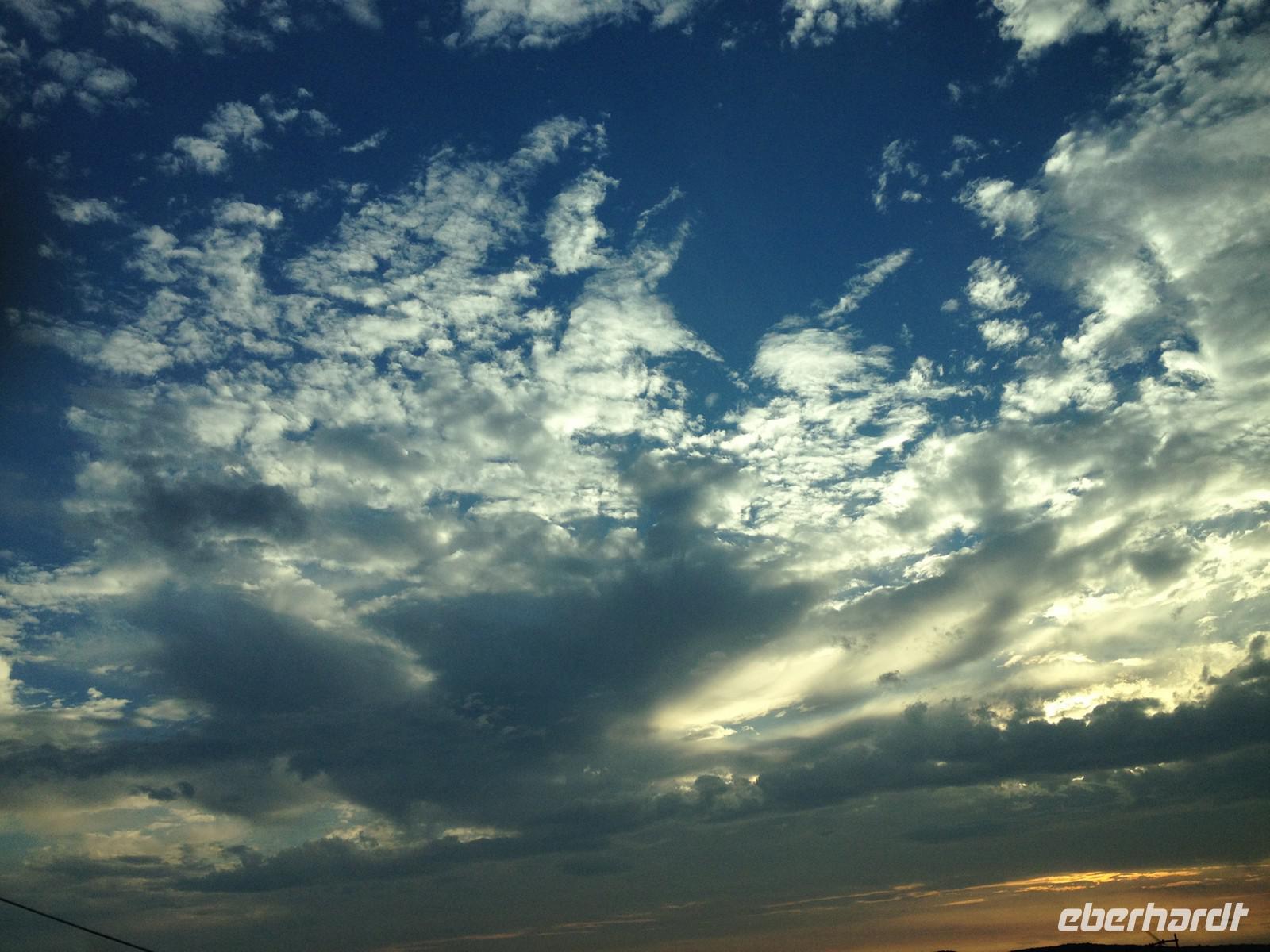 ein toller Himmel zum Heimflug