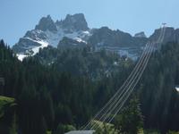 Blick von Arabba in die Dolomiten