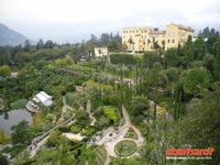Botanischer Garten Meran mit Schloss Trauttmansdorff