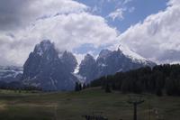 Blick auf Lang- und Plattkofel