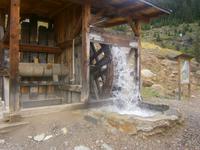 Wasserrad in Funktion