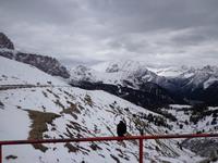 Blick vom Sellajoch auf die umliegenden Berge