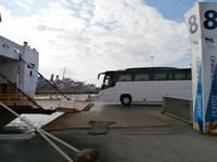 Hafen Piombino unser Bus 