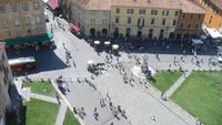 Blick auf Pisa vom schiefen Turm aus 