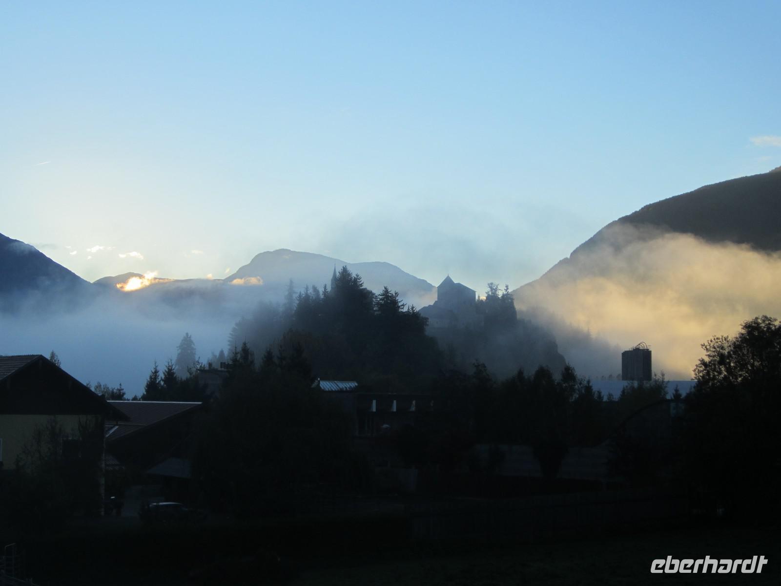 Blick auf Sterzing am Abreisetag