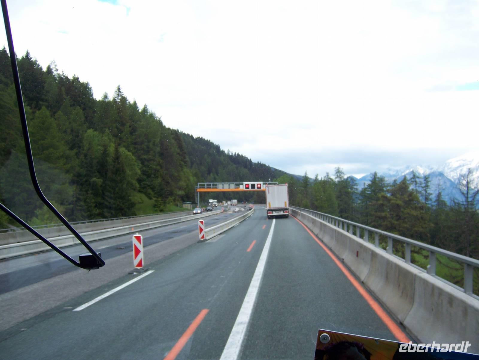 Über den Brenner führt die Straße in die Heimat zurück.