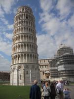 von hier sieht der Turm ziemlich gerade aus