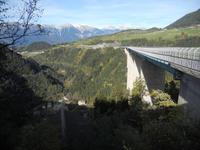 Brennerautobahn mit Europabrücke