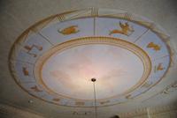 Tierkreiszeichen als Deckengemälde im Raum Villa Napoleon - ägyptischer Stil