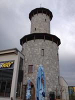 Auf der Rückfahrt am Autohof südlich von Hof