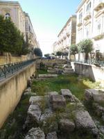 Überreste der alten Stadtmauer von Syrakus