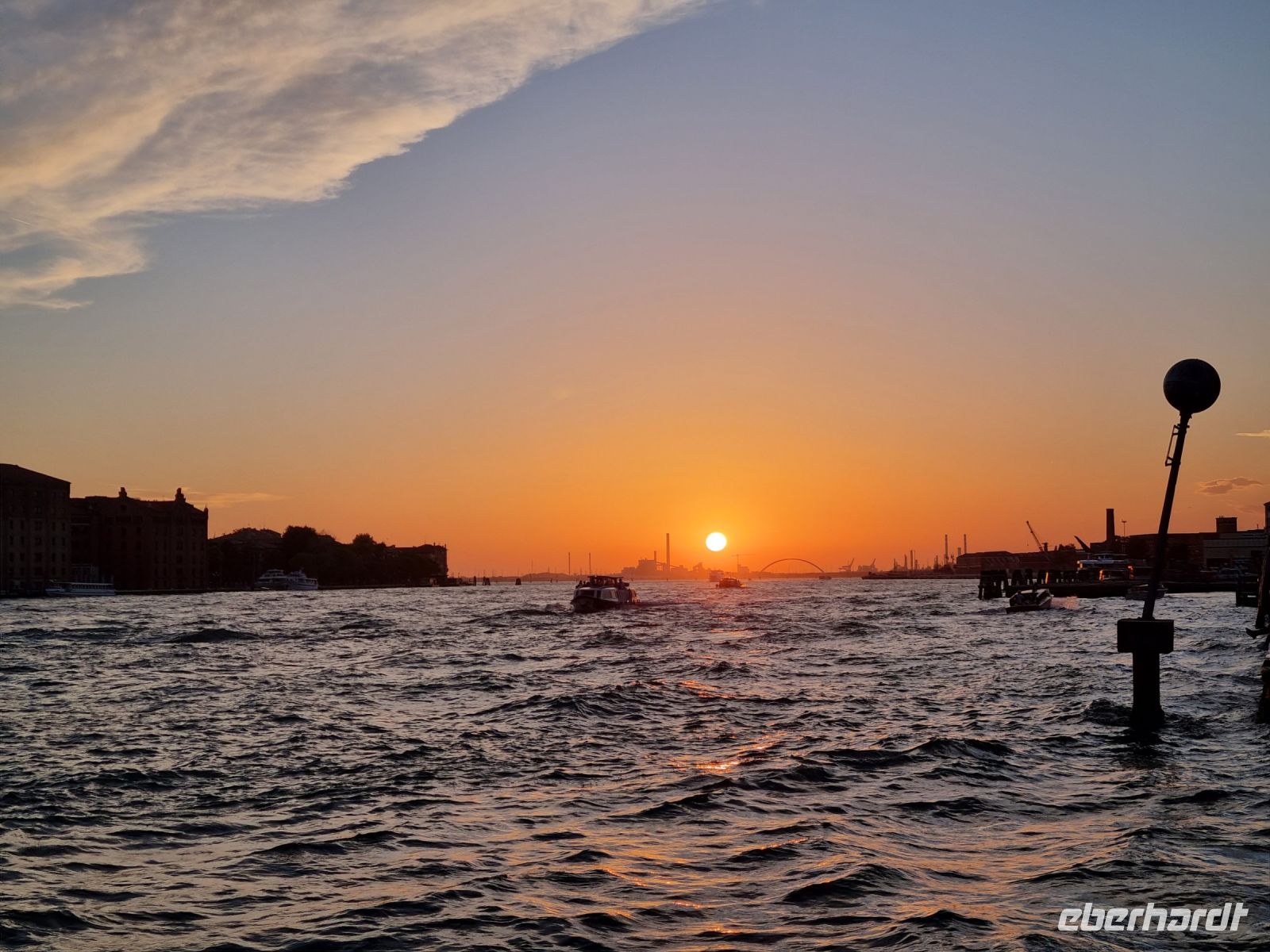 ... ein letzter Sonnenuntergang in Venedig ...