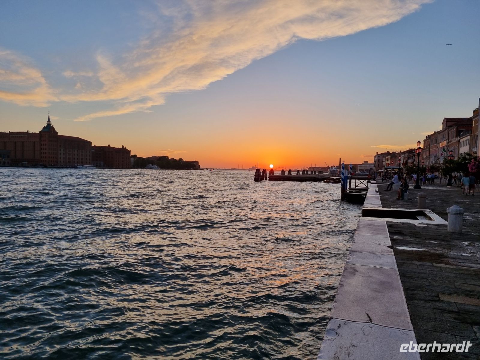 ... ein letzter Sonnenuntergang in Venedig ...