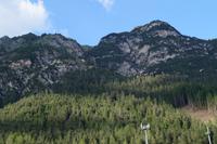 Der Blick zu den Bergen