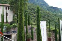 Der Blick vom Schloss in die Berge