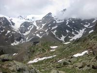 Rifugio Larcher mit dem Cevedale Gletscher
