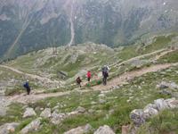 ... und nun geht es wieder hinab