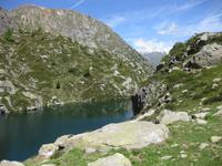 Lago Presanella hinter der Denza Hütte (2314 m)