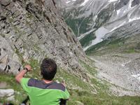 ... hier sind wir aufgestiegen