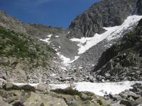 wir sind schon einige Meter abgestiegen