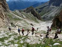 Abstieg zur Rotwandhütte