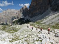 Weg zum Lago de Lagazuoi
