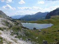 Rast an der Valparola Hütte
