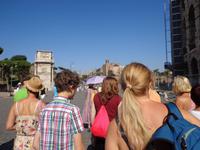 Auf dem Weg zum Forum Romanum