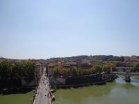 Der Tiber in Rom mit Blick auf das antike Stadtzentrum