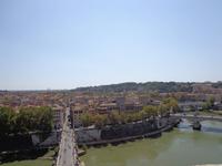 Der Tiber in Rom mit Blick auf das antike Stadtzentrum
