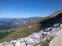 Rückblick auf das Rifugio Coronelle 