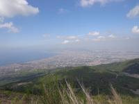 Blick vom Vesuv auf den Golf von Neapel
