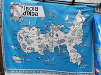 Isola Elba-Form eines Fisches