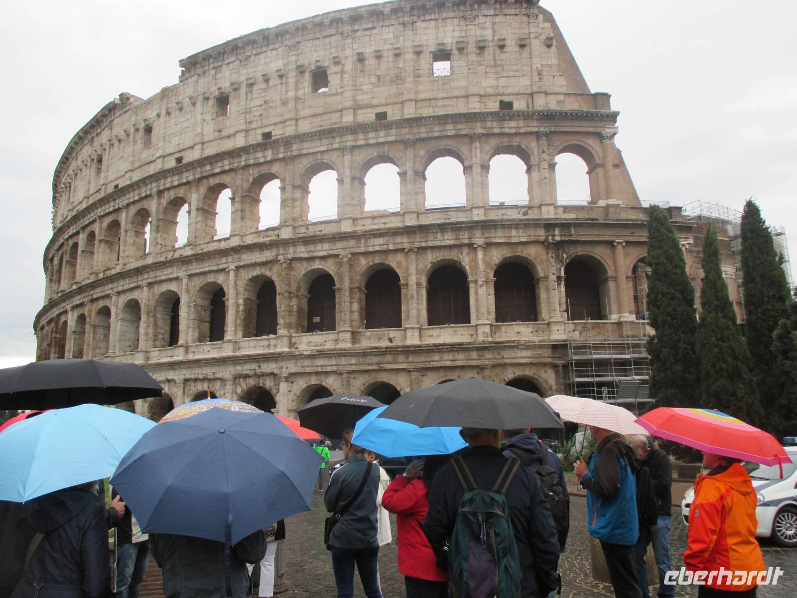 Erster Blick auf das Kolosseum