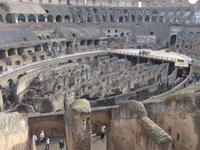 Kolosseum Innen - Blick auf den Unterbereich - Reich der Gladiatoren u. wilden Tiere