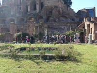 Blick in den Garten der Vestalinnen