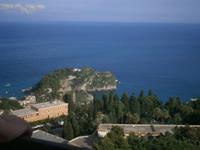 Blick zur Isola Bella vor Taormina