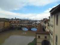 Florenz (Blick von den Uffizien auf die Ponte Vecchio)