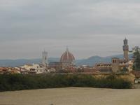 Florenz (Besuch des Boboli-Gartens mit Blick auf die Dächer der Stadt)