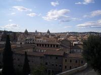 Blick auf die Dächer Roms