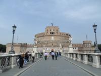 Blick von der Engelsbrücke zur Engelsburg