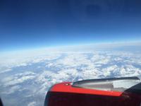 Rückflug über die Alpen ...
