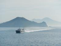 Überfahrt nach Neapel mit Vesuv