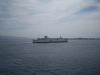 Fahrt auf der Straße von Messina 