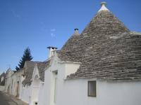 Straße aus Trulli-Häusern 