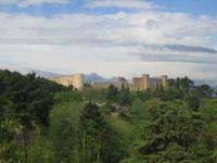 Blick vom Park auf das Stauferkastell 