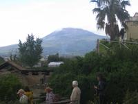 der Weg zur Villa di Misteri und der Vesuv