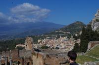 Aussicht von Taormina - Monte Tauro