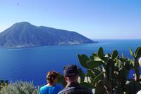 Inselrundfahrt Lipari - Blick auf Salina