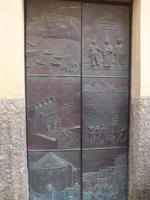 Italien, Agropoli, Tür zur Kirche Peter und Paul